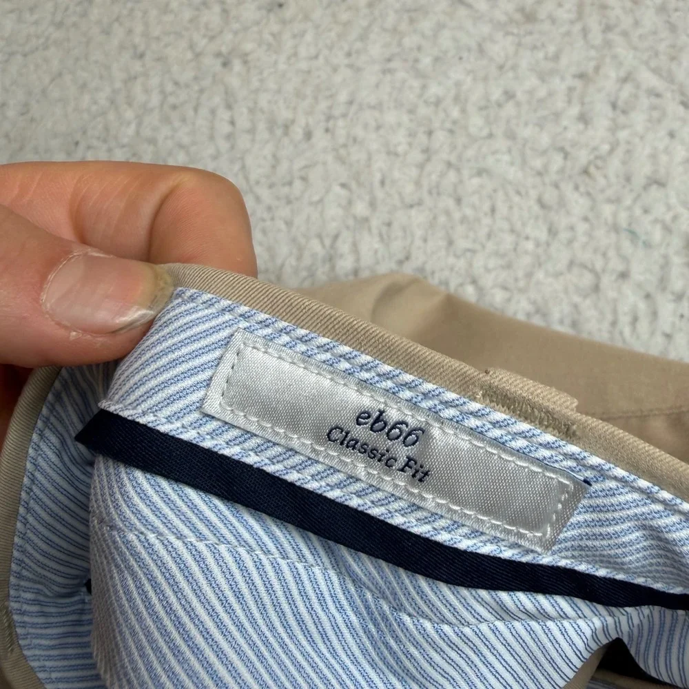 Peter Millar eb66 Classic Fit Pants Mens 38x30 (29) Tan Performance Golf Chino